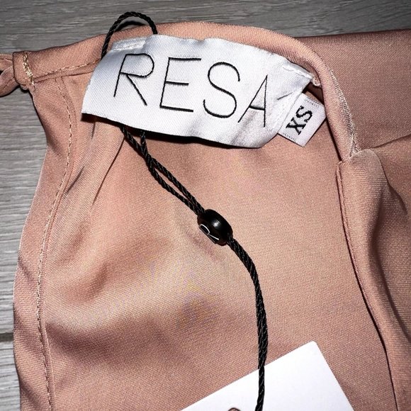 NWT RESA Noelle Sedona Blush Pink Satin Maxi Dress Women's X-Small XS - Picture 4 of 6